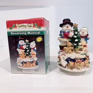 Holiday Style Christmas Revolving
Musical Snowman Plays Frosty
Boxed